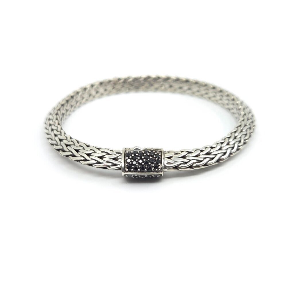 John Hardy Classic Chain Tiga Sapphire Chain Bracelet 6mm 7.25" - Picture 2 of 16